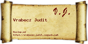 Vrabecz Judit névjegykártya